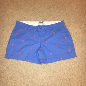 PALM LEAF PRINT SHORTS